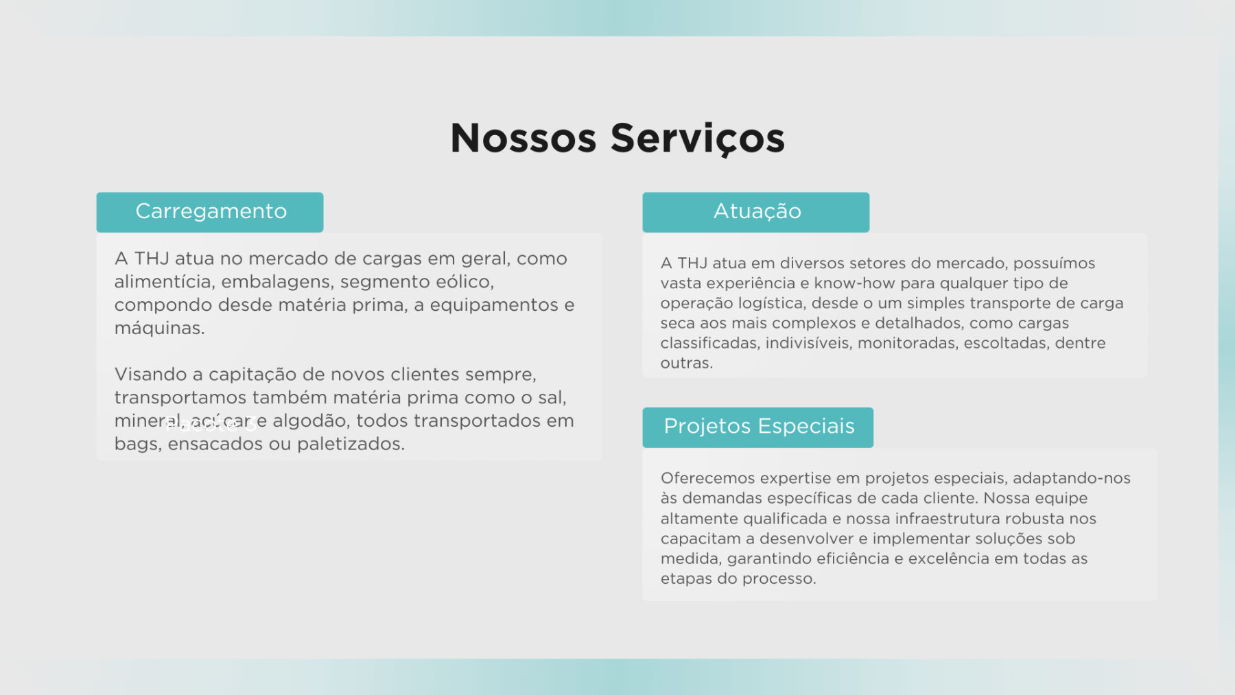 Nossos serviços